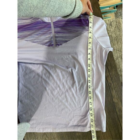 Nike Golf Tour Performance Dri-Fit Lavender Purple Full Zip Track Jacket Size L - Picture 8 of 9